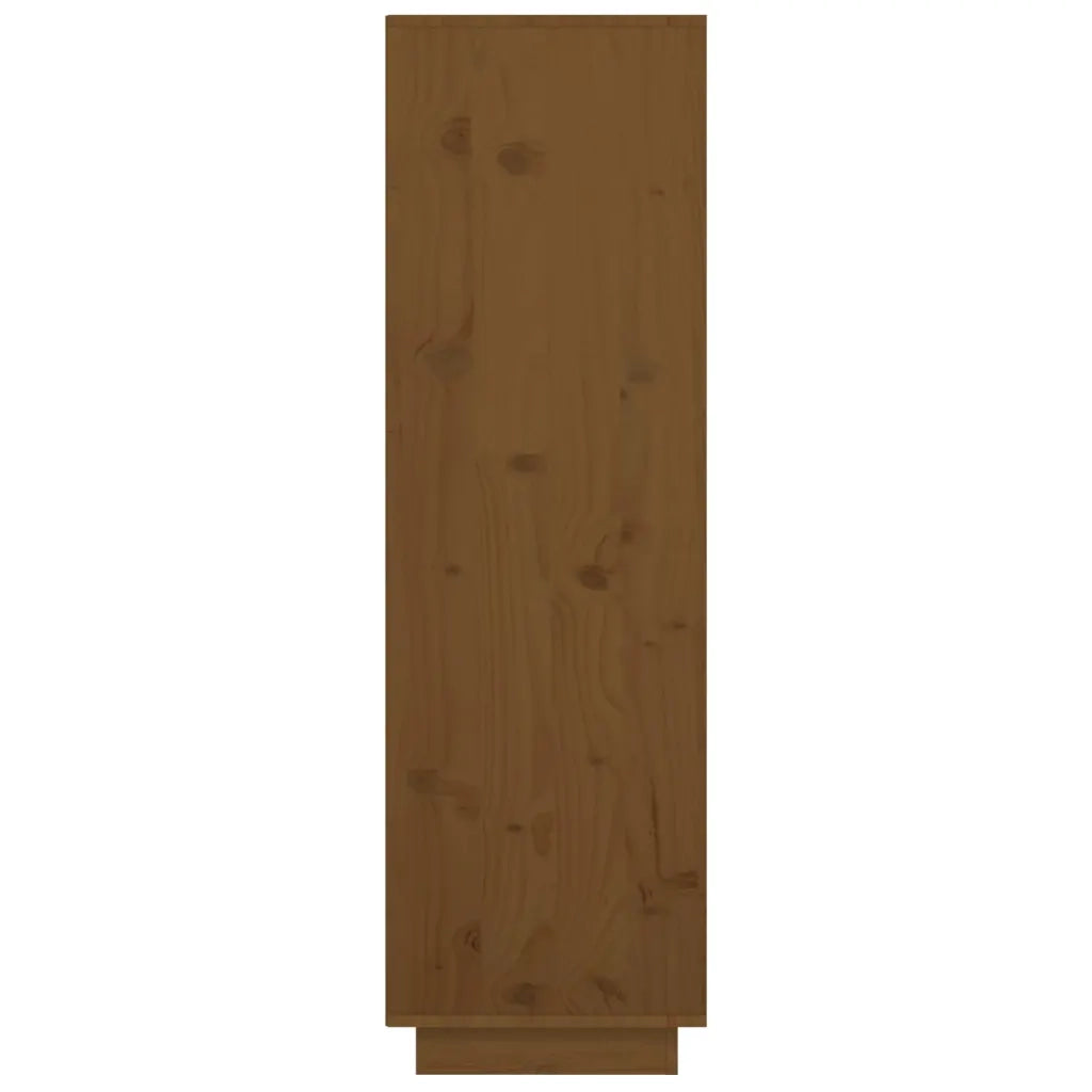 Credenza | Madia | Buffet da pranzo | Armadio da pranzo Marrone Ambrato 38x35x117 cm in Legno Massello di Pino
