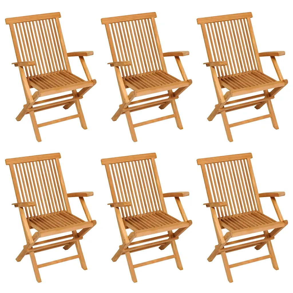 Set da Pranzo da Giardino 7 pz in Legno Massello di Teak cod mxl 46313