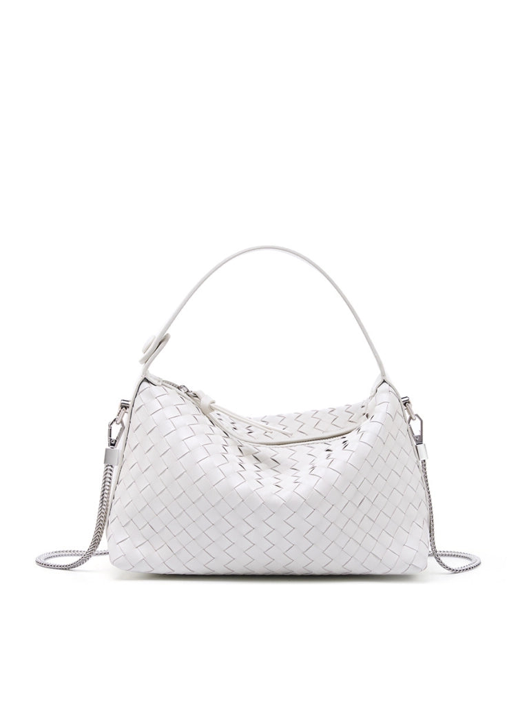 Borse da sera da donna in vera pelle, colore bianco