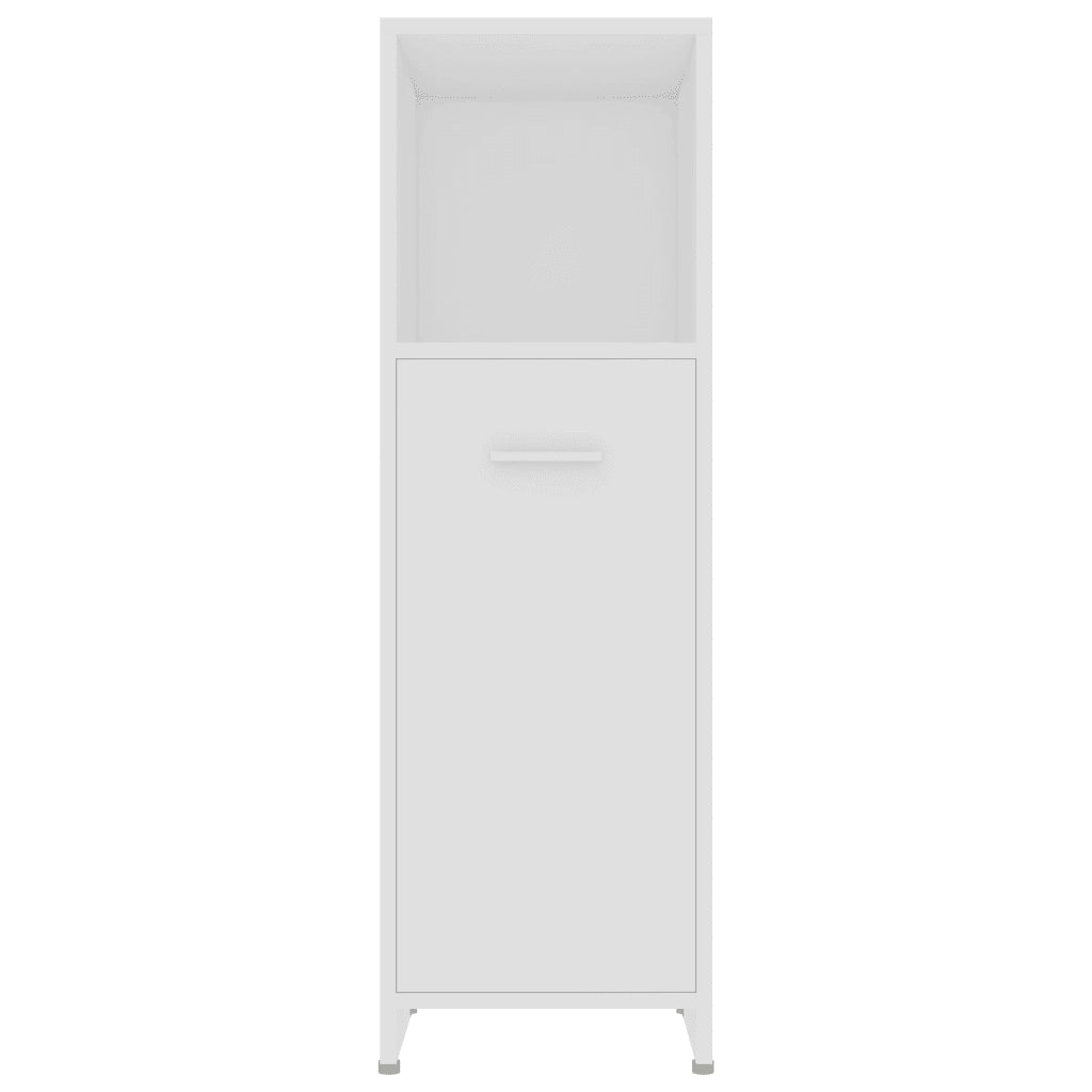 Armadio da Bagno | Mobile da Bagno Bianco 30x30x95 cm in Legno Multistrato