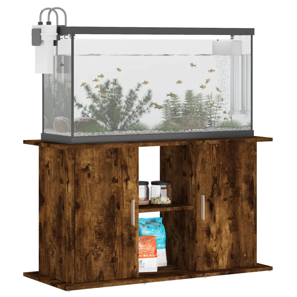 Supporto Acquario 101x41x58 cm in Legno Multistrato Rovere Fumo CFW5079291
