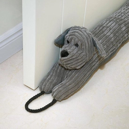 Tochtstrip decorativa per porte Blocco vento decorativo 122cm - Blocco vento pesante Blocco rumore - Blocco vento grigio 48