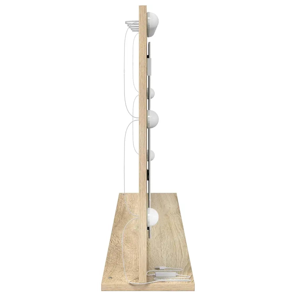 Specchio da Vanità Rettangolare Rovere Sonoma 100 x 55 x 18 cm 868303