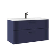 Mobile lavabo "Bari 100 v2" - 100 x 45 x 55 cm - Blu navy opaco