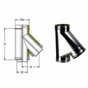 Inox doppia parete aisi 316 racc ordo a 135 braga d.400 450 b08x9