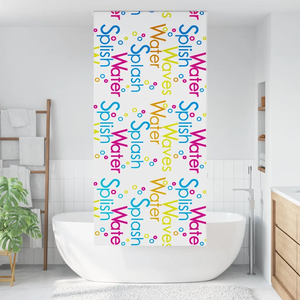 Tenda a rullo | Tenda avvolgibile Doccia 90x240 cm Larghezza Tessuto 86 cm