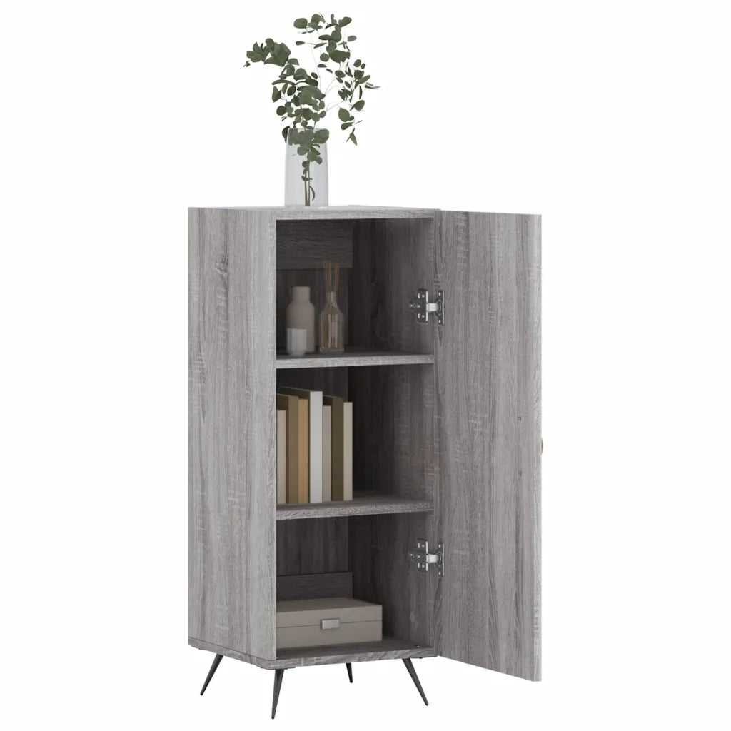 Credenza Grigio Sonoma 34,5x34x90 cm in Legno Multistrato