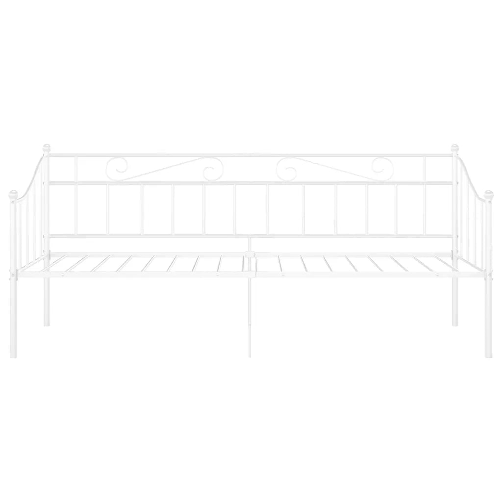 Telaio Divano Letto Bianco in Metallo 90x200 cm 324774
