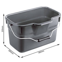 SECCHIO RETTANGOLARE 12 LT.