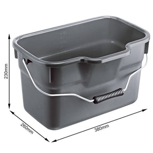 SECCHIO RETTANGOLARE 12 LT.