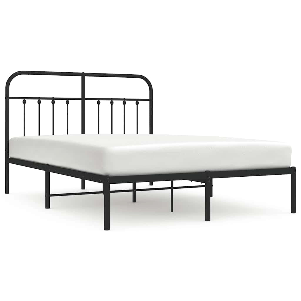 Giroletto con Testiera in Metallo Nero 150x200 cmcod mxl 81618