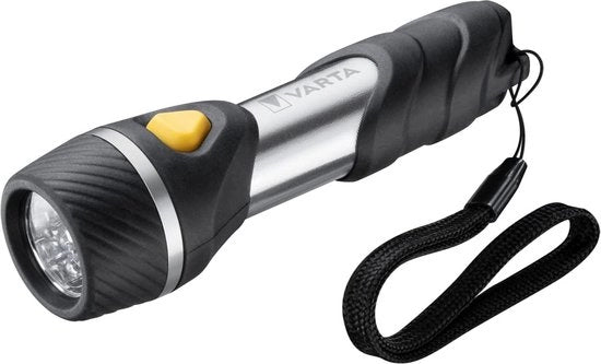Lanterna Multi LED F10 con 5 led (inclusa batteria 1xAA Longlife Power ideale per uso domestico, campeggio, pesca in garage e situazioni di emergenza esterne)