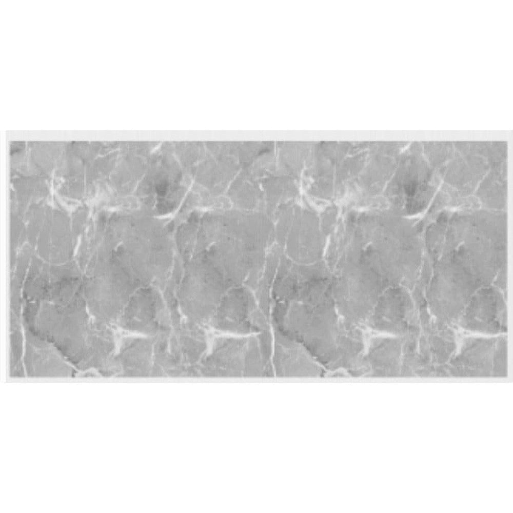 Trade Shop - Pannello Adesivo Effetto Marmo Grigio Pareti Paraschizzi 300x60 Cm Stanza Cucina -