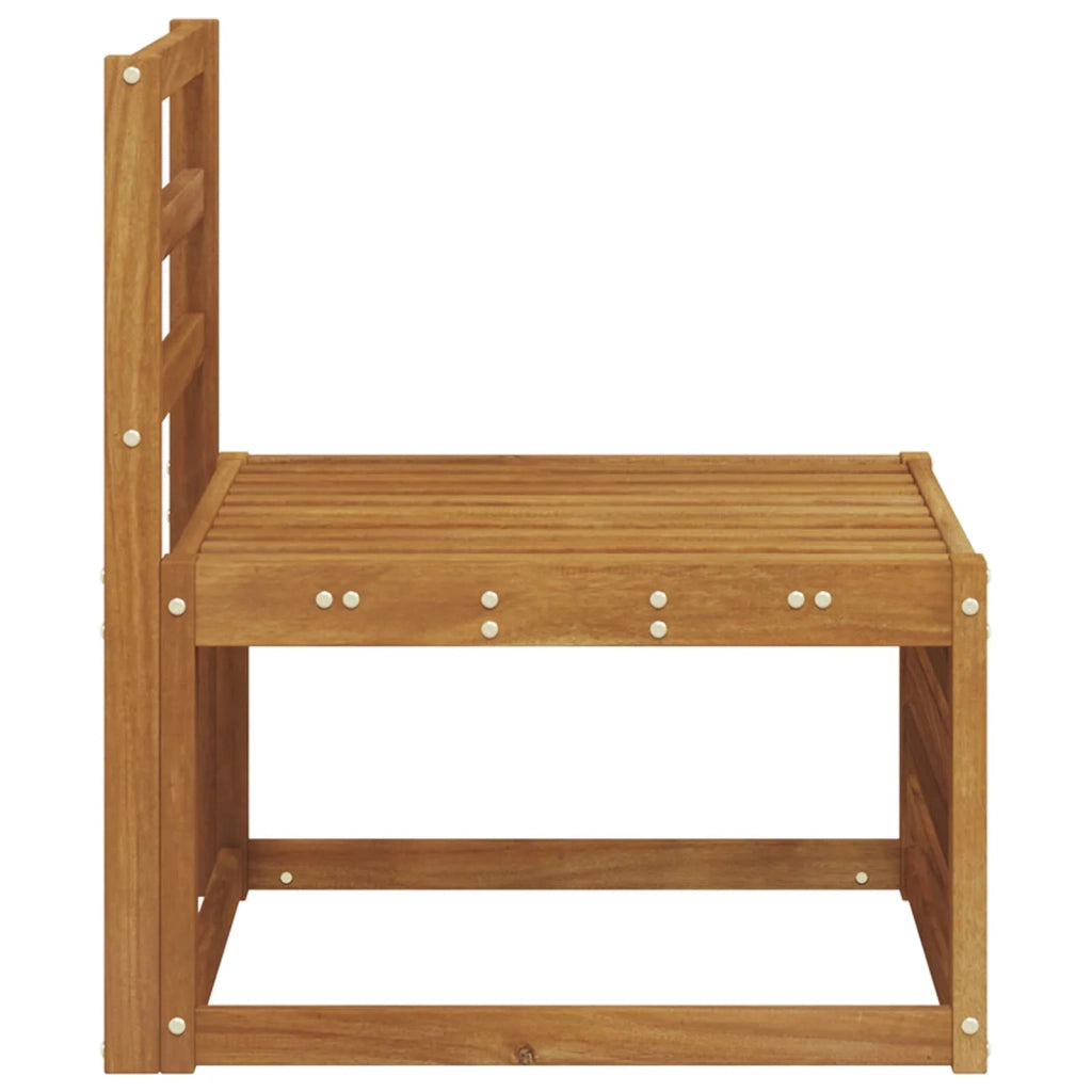 Divano centrale per esterno Legno di Acacia Massello Naturale