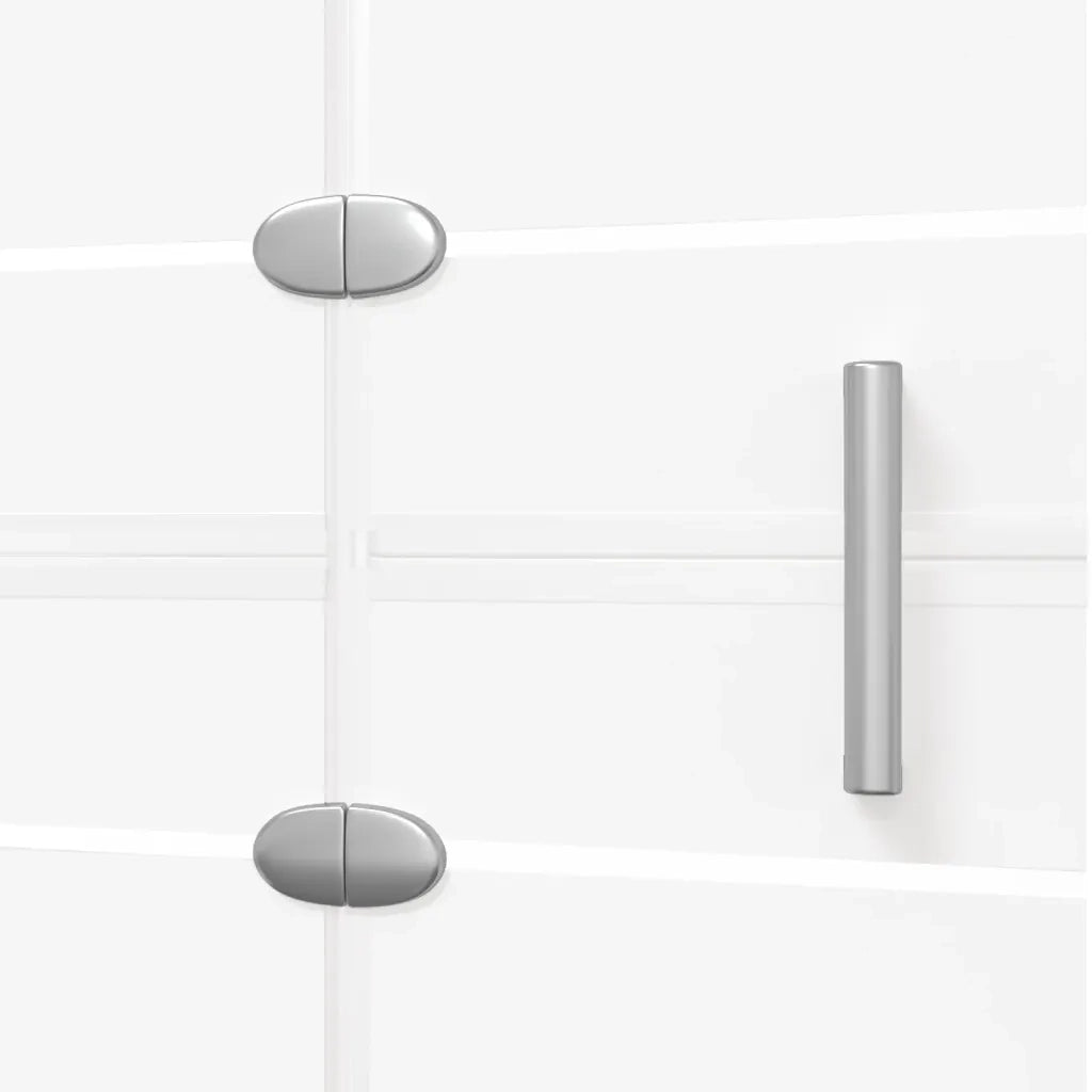 Pannello Doccia Pieghevole in ESG 100x140 cm Bianco cod mxl 48995
