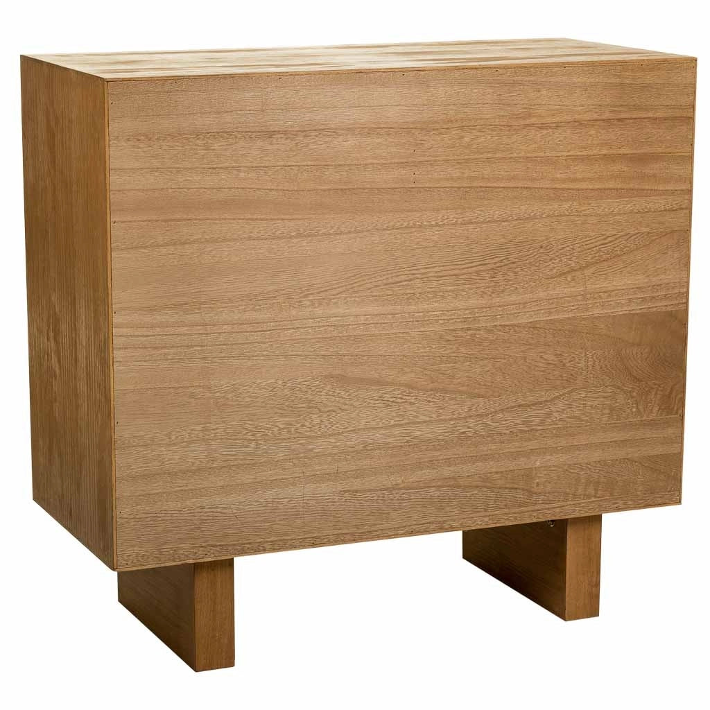 Mobile da ingresso in legno e corda intrecciata marrone 80x36x75h