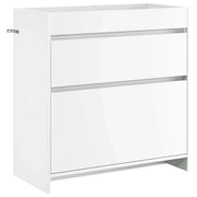 Mobiletto da Bagno Sotto Lavabo Bianco 78,5 x 37,5 x 81 cm