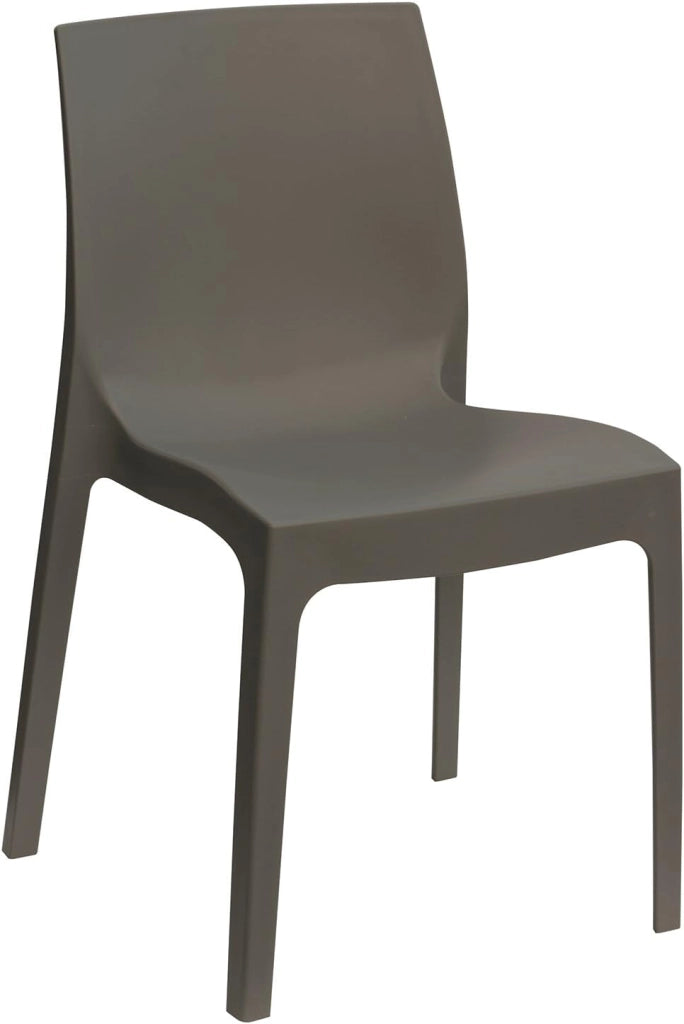 Green Boheme Roma Greenpol - Sedia impilabile, 54 x 52 x 81 cm, colore: Antracite