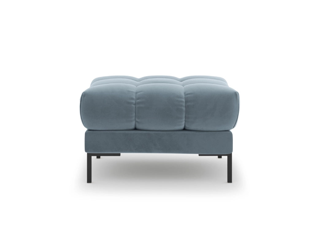 Cosmopolitan Design - Pouf "Bali" in velluto azzurro 