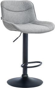 Barhocker Vonore Stoff schwarz