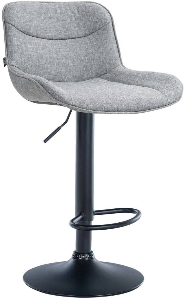 Barhocker Vonore Stoff schwarz