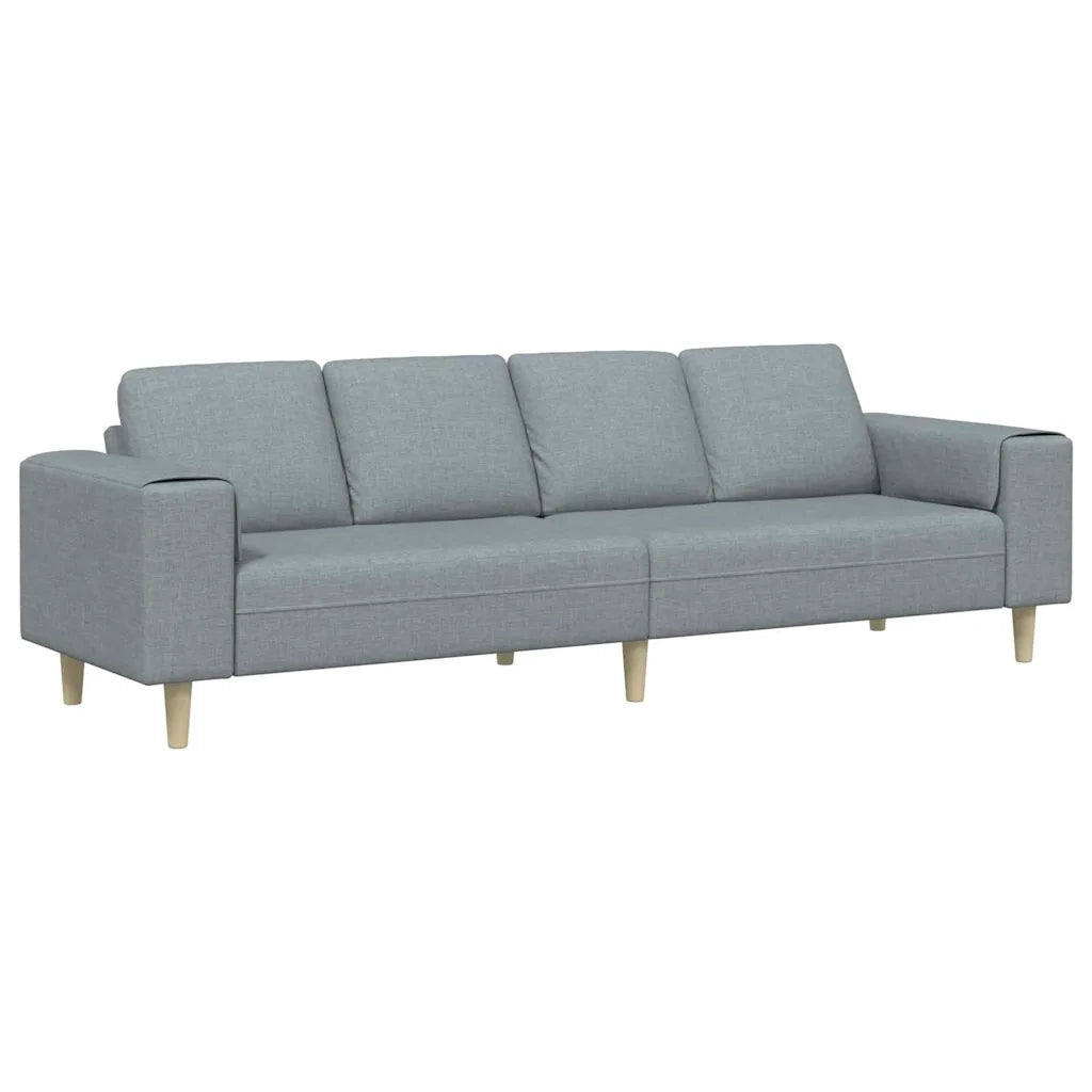 Divano per Soggiorno Grigio chiaro 250 x 77 x 76 cm Poliestere 3335081