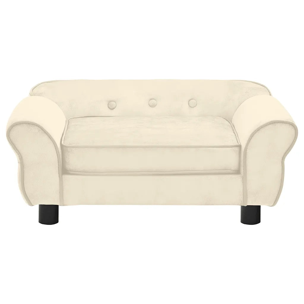 Divano per Cani Crema 72x45x30 cm in Peluche CFW4666256