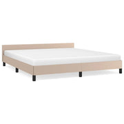 Letto matrimoniale | Letto per adulti | Giroletto con Testiera senza Materasso Cappuccino 180x200 cm