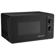 Melchioni family forno a microonde con grill, 20 litri, 800W, 9 livelli di potenza, timer 35 minuti, piatto in vetro, nero