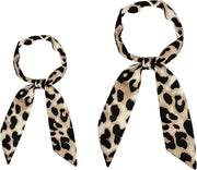 Sciarpa Donna Pelle di Leopardo - Set da 2 - Foulard Lungo - Accessori di Moda Trendy