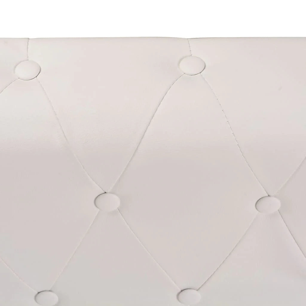 Divano angolare Chesterfield 5 posti in similpelle bianca 02_0020233