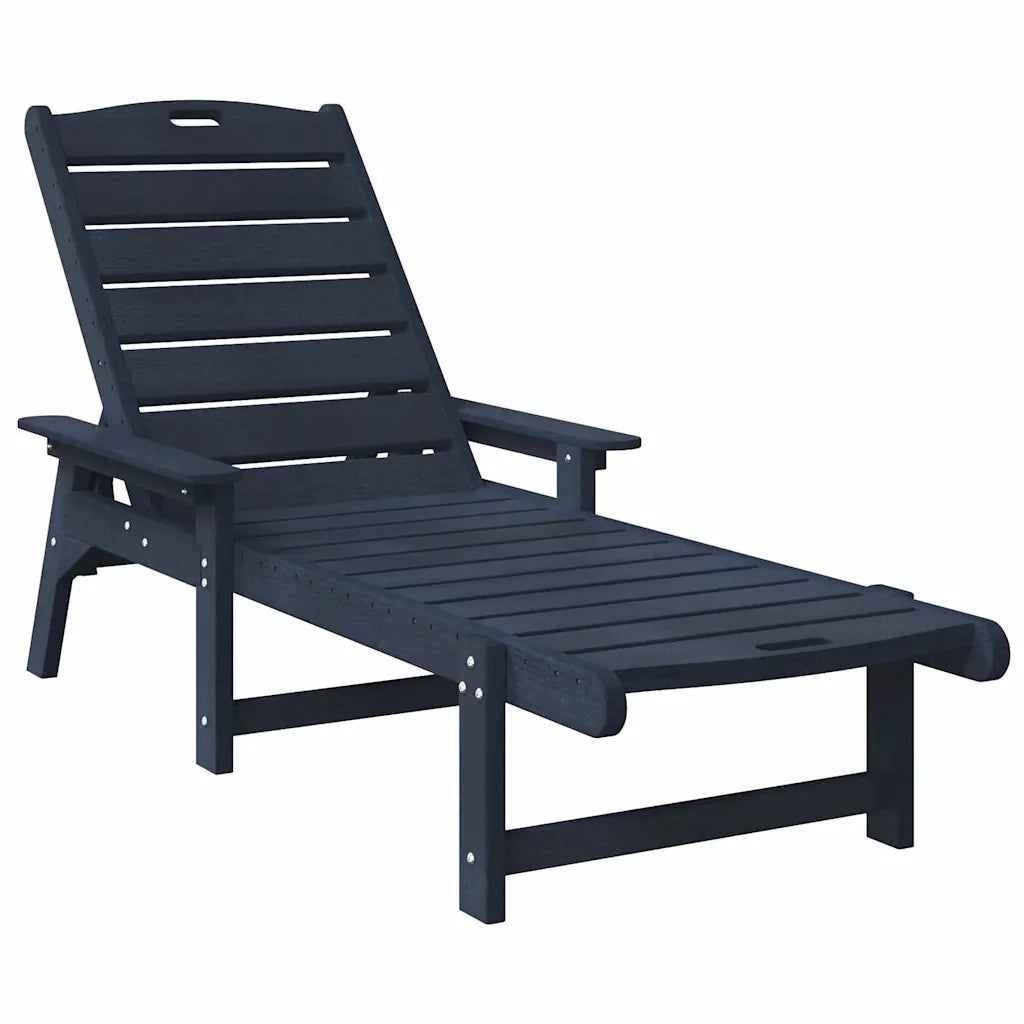 Lettino da sole 2 pcs Navy 195,5 x 53 x 98,5 cm Polietilene 3335851
