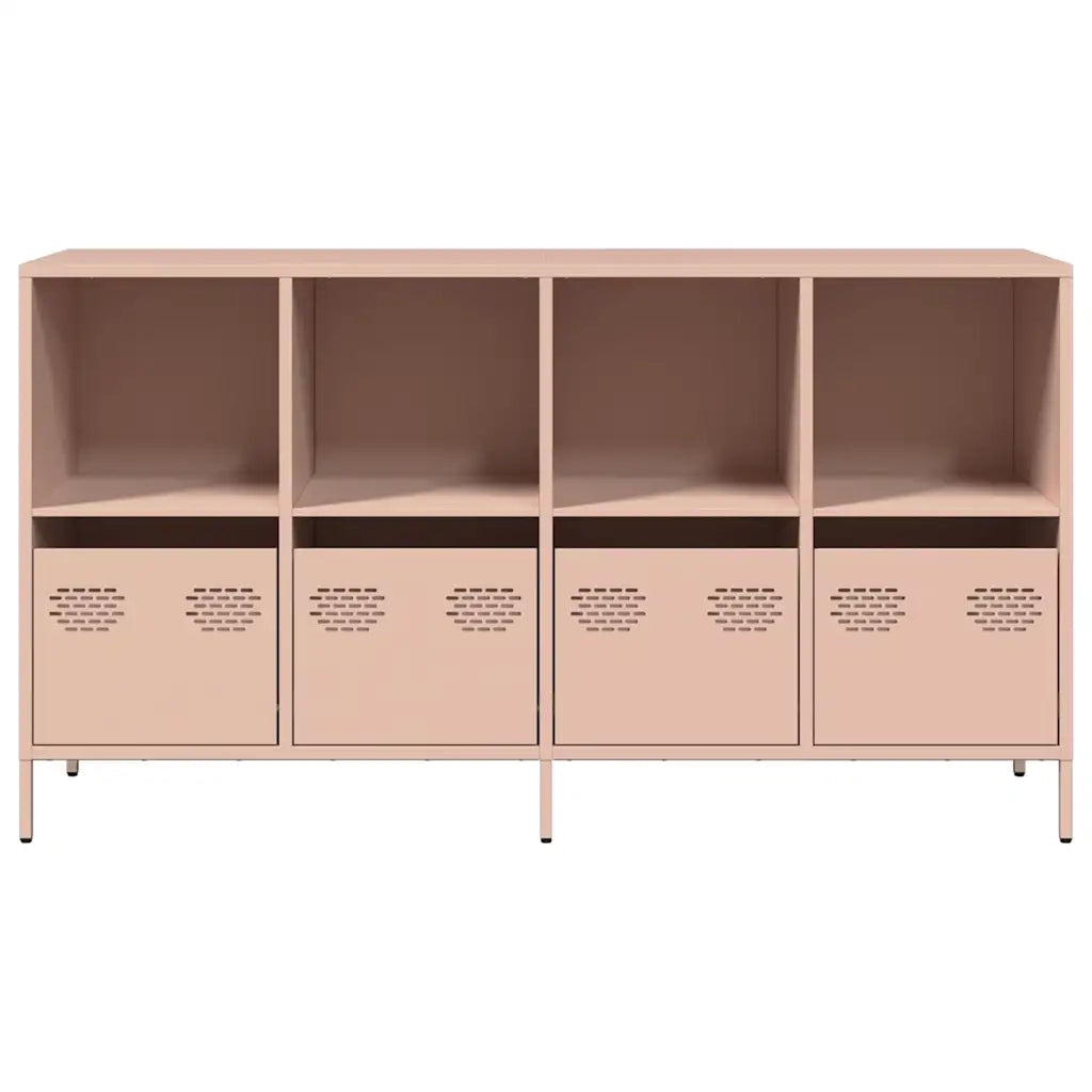 Credenza Rosa 135x39x73,5 cm in Acciaio Laminato a Freddo 3307162