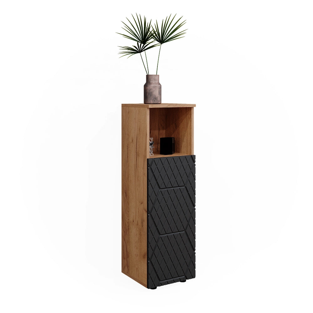 Vicco Mobile midi Antracite con struttura a nido d'ape 30 x 95 cm