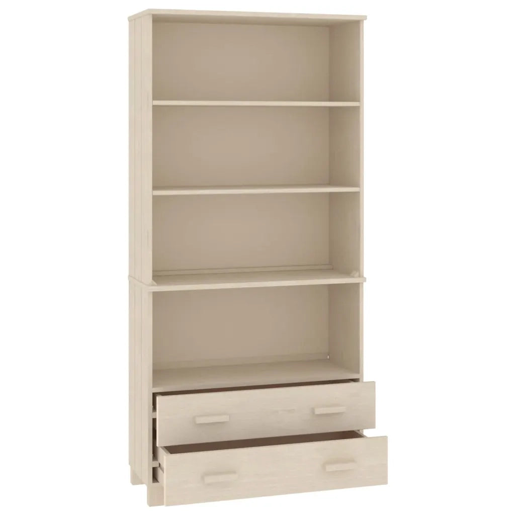 Credenza-Buffet-Armadio da cucina HAMAR in Legno Massello di Pino Marrone 371459