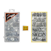 Trade Shop - Kit 900 Rondelle Piatte Per Viti 6 Misure Diverse Spessori Distanziatori Bulloni -