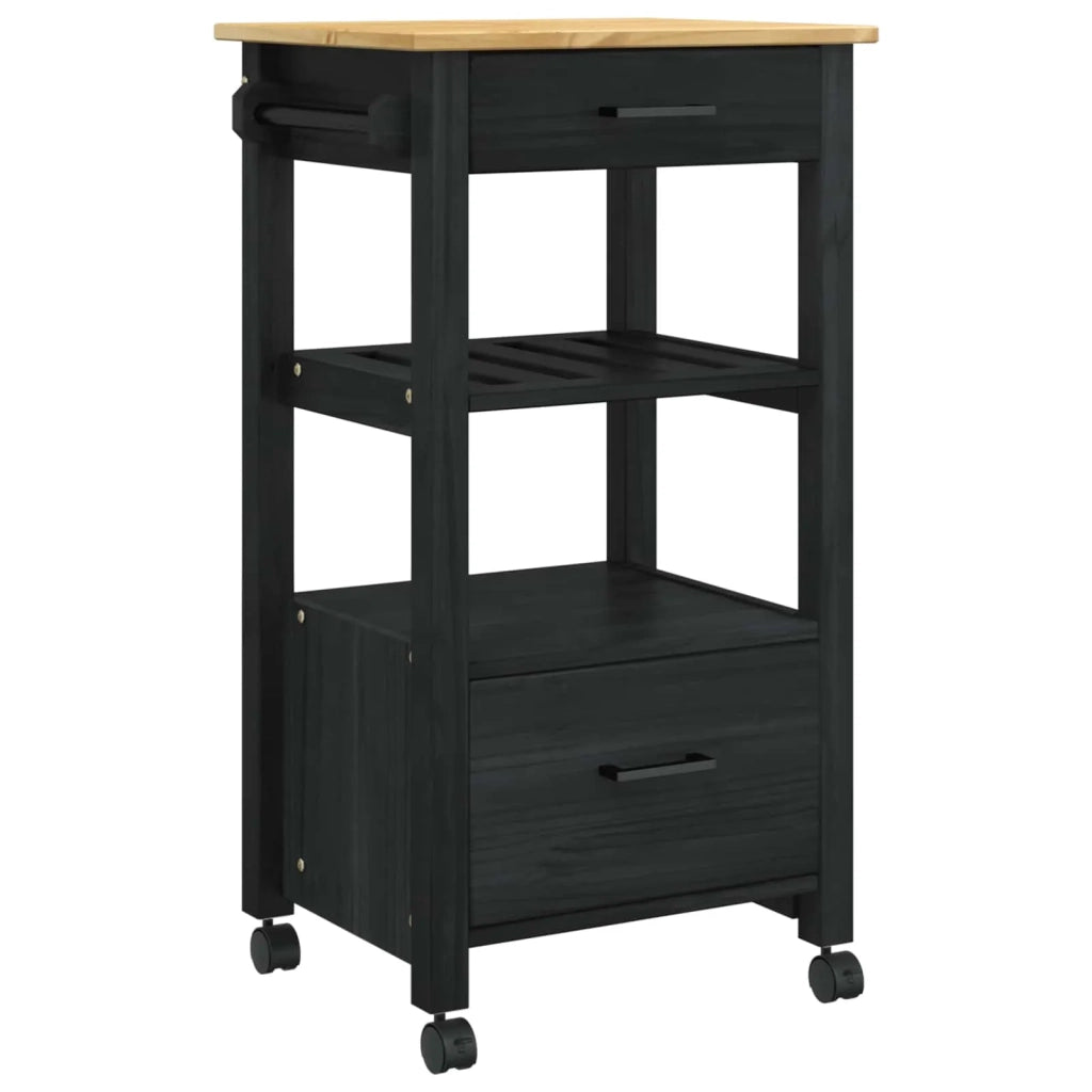 Carrello da Cucina MONZA Nero 48 x 40 x 88,5 cm CFW1133320