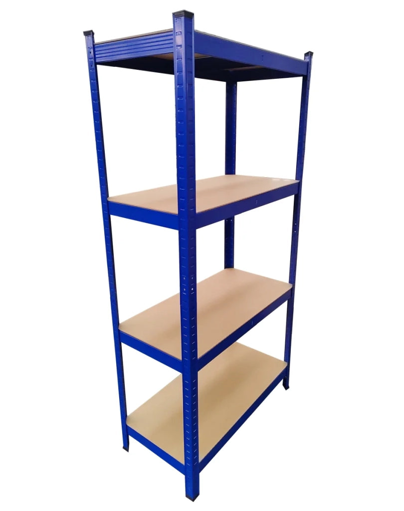 SET 2x ripiani resistenti 80 x 40 x 160 cm, verniciati blu