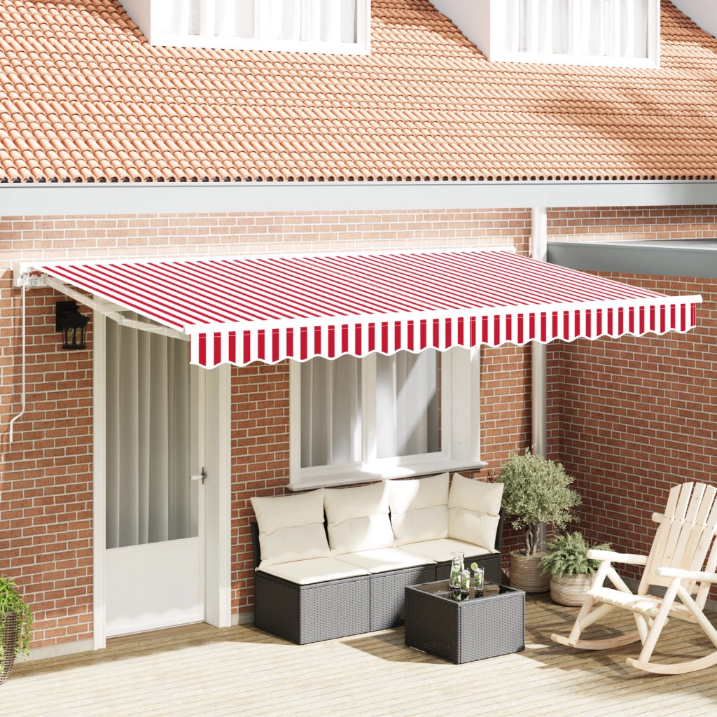 Tessuto sostitutivo della tenda per telaio 4x2 m Rosso e Bianco