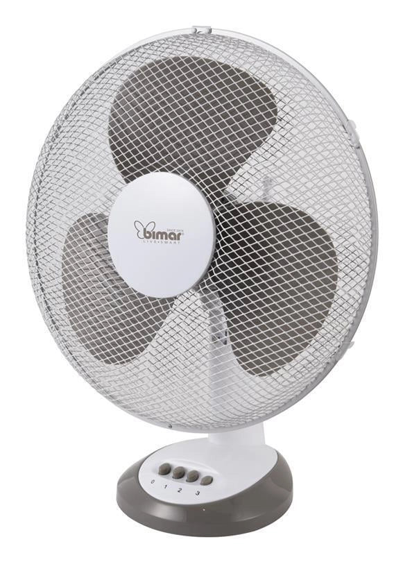Bimar VT415 Ventilatore da Tavolo 40 cm 3 Pale 3 Velocita' Oscillante 45 W colore Grigio Bianco