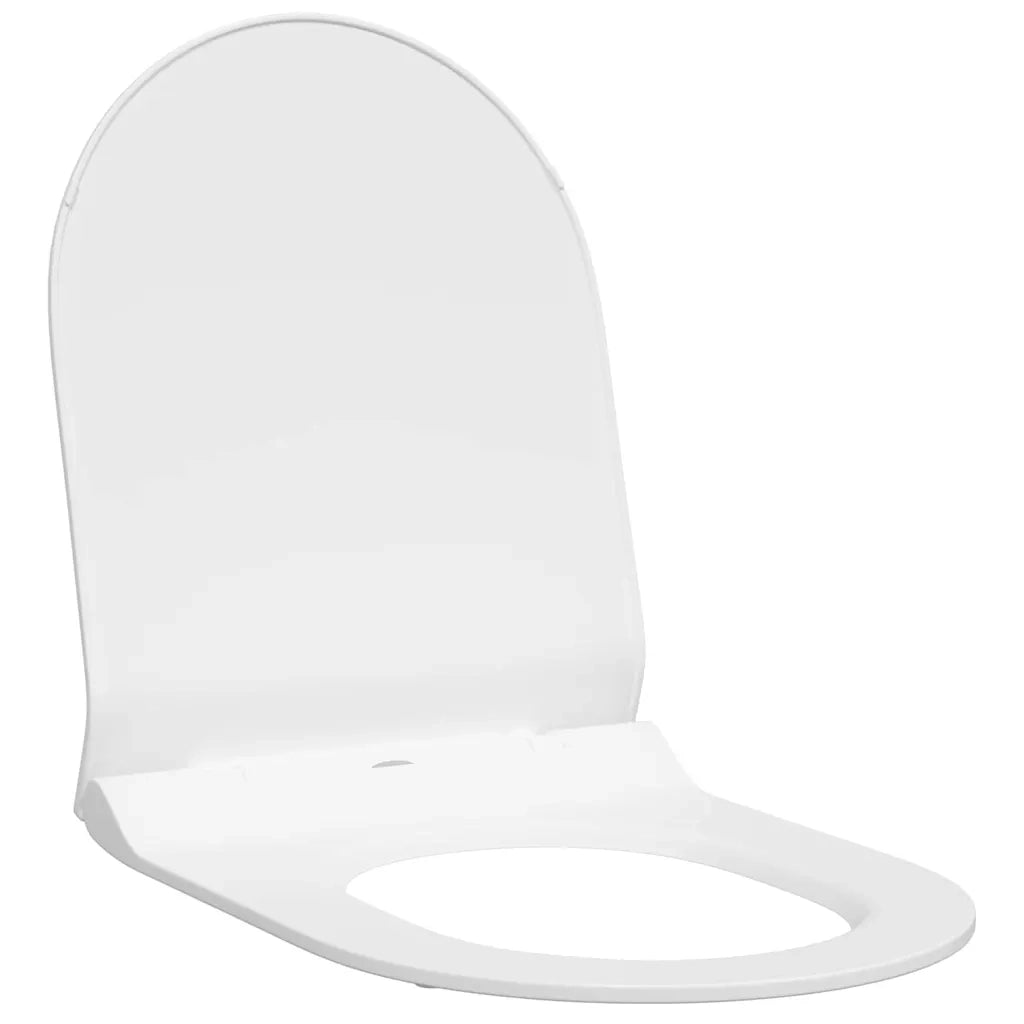 vidaXL Sedile del WC Bianco 48.5 x 36 x 5 cm Polipropilene
