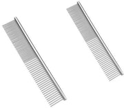 Kam per animali domestici - 2 pezzi - 18,5 * 3,3 cm - denti rotondi - adatto per tutti i tipi di kam per animali domestici - kam per animali domestici - accessori per pulizia