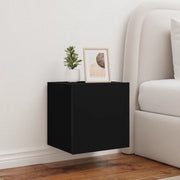 Mobile TV a Parete con Luci LED Nero 40,5x35x40 cm 837248