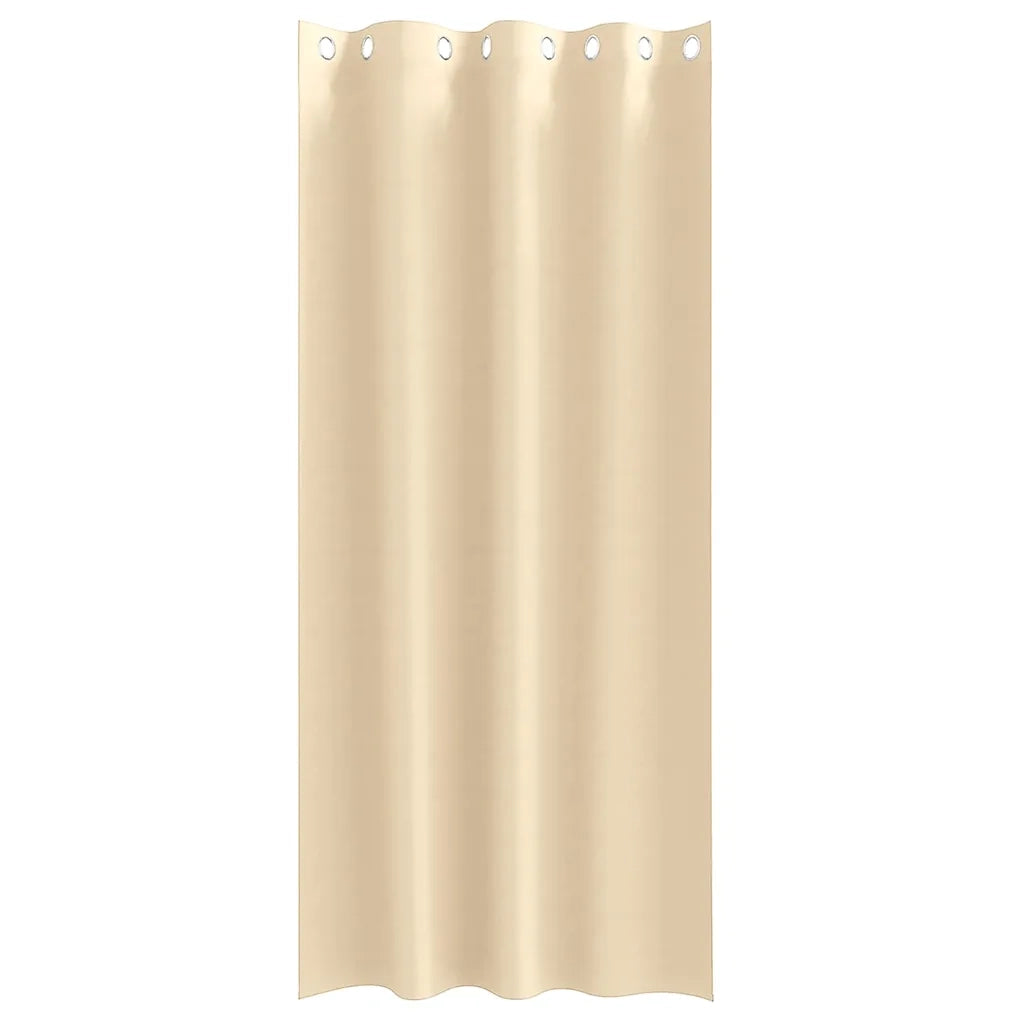 Tende Blackout con Anelli 2 pz Crema 260 x 140 cm Poliestere 4107377