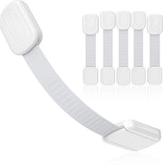 Serrature per bambini, pacchetto da 6, serratura di sicurezza, serrature per armadietti da bagno, cucine, porte e finestre, frigorifero, colla extra resistente