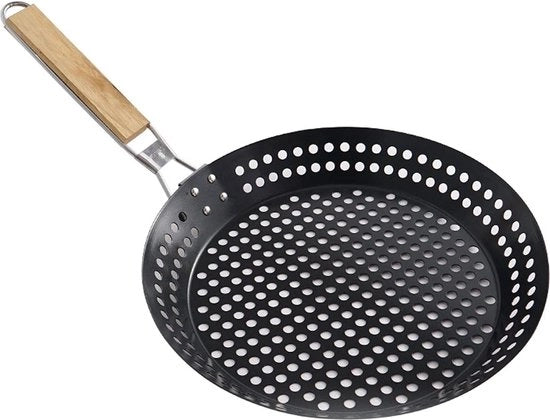 Griglia a gas 305 cm - wok antiaderente - pani da griglia e da wok - pani da BBQ - manico regolabile e pieghevole