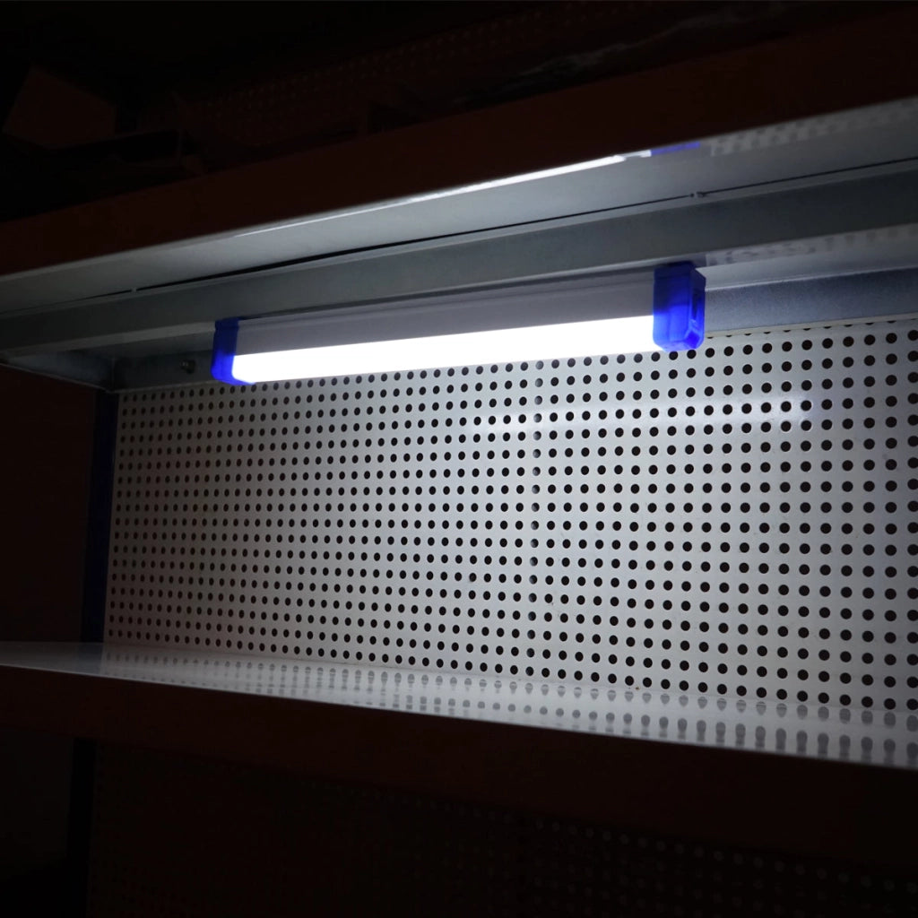 Lampada LED 20W, 6500K con impugnatura magnetica e batteria ricaricabile 1200mAh 170x23x38mm IP20