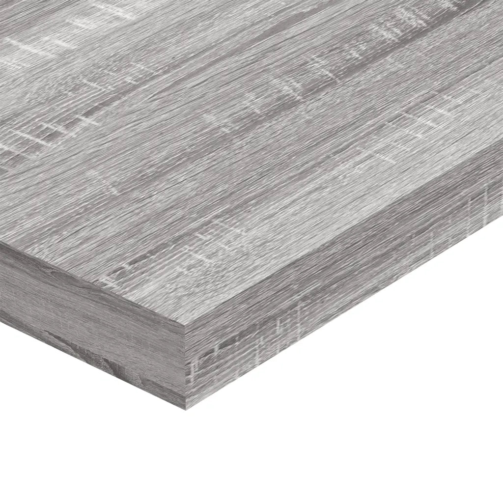 Mensole Parete 4pz Grigio Sonoma 60x10x1,5cm Legno Multistrato 838227