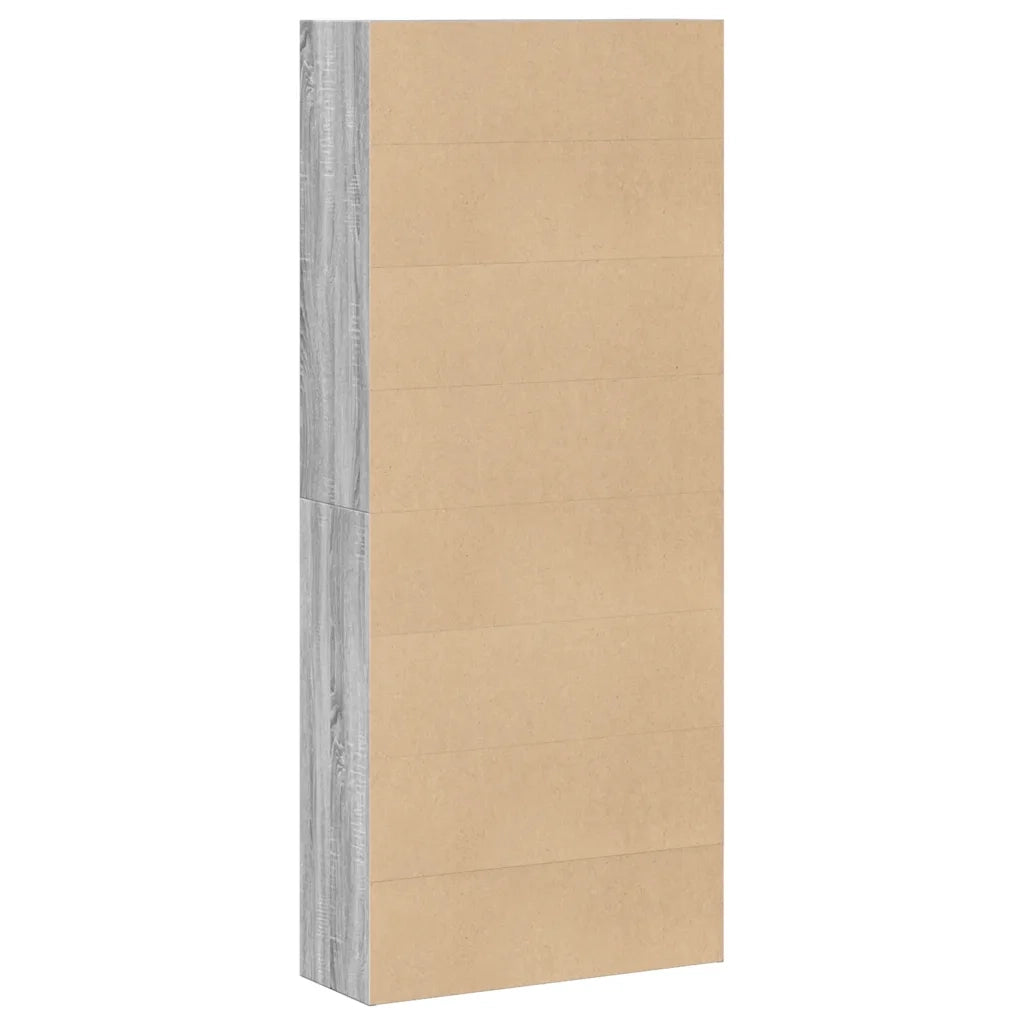 Libreria Grigio Sonoma 80x30x189 cm in Legno Multistrato 3314674