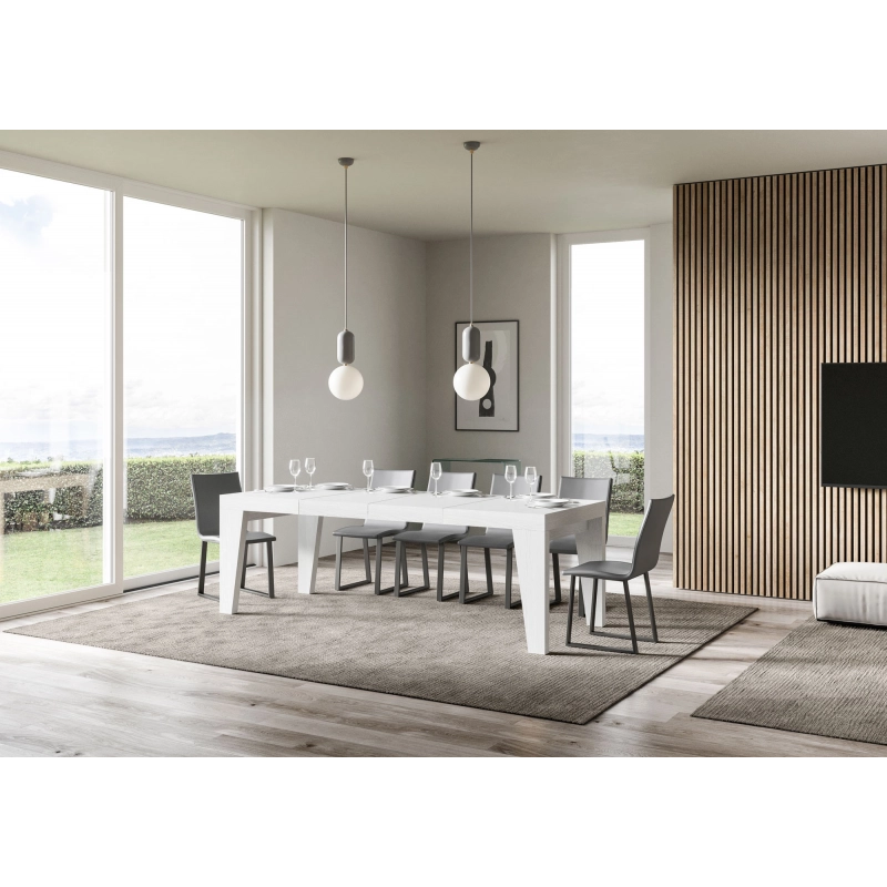 Tavolo allungabile 90x130/234 cm Naxy Premium - Bianco Frassino